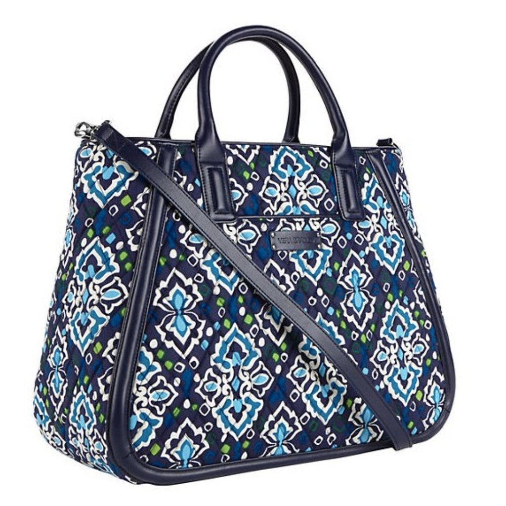 NWT Vera Bradley Trapeze Tote Top Handle/Crossbody